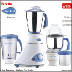 "Preethi Blue Leaf - Platinum - Click here to View more details about this Product